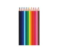 Lot de 12 Crayons de Couleur 17,6 cm en Bois Topwrite Multicolore