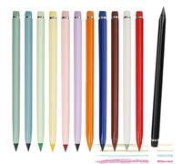 Lot de 12 crayons de couleur éternels, sans encre, sans aiguisage, pour portrait, école, studio, jardin d' , journal et salle de classe