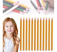 Lot de 12 crayons de couleur noire pour le bowling en verre, le marquage sur la surface de la balle, l'art, le dessin, l'esquisse, la soudure, le marquage (jaune)