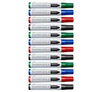Lot de 12 crayons imperméables ergonomiques à indicateurs permanents dynamiques pour enseignants, apprenants, ateliers, étiquetage, lot de marqueurs imperméables