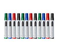 Lot de 12 crayons permanents dynamiques ergonomiques imperméables pour enseignants, apprenants, ateliers, étiquetage, indicateurs de fournitures scolaires
