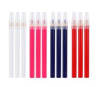 Lot de 12 Crayons pour Tissu, Craies de Tailleur Solubles Dans l'Eau Outils Marquage Lavables pour le Quilting la Couture le Travail du Bois et les Loisirs Créatifs (4 Couleurs)