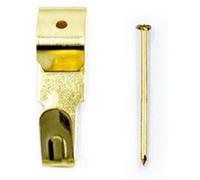 Lot de 12 crochets à tableau Ceanothe n°2 pour 10 Kg CEANOTHE en métal - Fabriqué en France Doré G