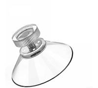 Lot de 12 crochets à ventouse en PVC transparent pour coussinets de tasse en verre avec disque de suspension caoutchouté inodore, non marquant, pour miroirs, carreaux, réutilisable, capacité de charge