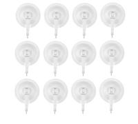 Lot de 12 crochets à ventouse - Système de verrouillage - Puissance d'aspiration sous vide extra forte - Idéal pour la cuisine ou la salle de bain - Pour serviettes, peignoirs, manteaux, poêles,
