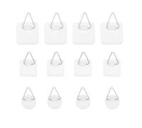 Lot de 12 crochets de photo auto-adhésifs pour cadres photo à suspendre pour cadre photo pour accrocher l'image auto-adhésive forte fixation pour accrocher des photos