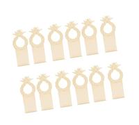 Lot de 12 crochets de porte en bois brut brut pour travaux manuels, panneau de bienvenue, avis d'occupation, décoration de maison, panneaux de chambre d'hôtel