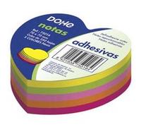 DOHE – Cubes de notes autoadhésives en forme de cœur – 70 x 70 mm – 250 feuilles