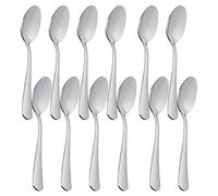 Lot de 12 cuillères à café, dessert, thé, crème glacée et cocktail - Acier inoxydable avec finition brillante - Collection Minimal