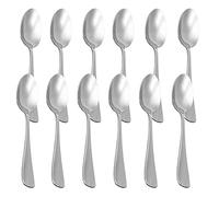 Lot de 12 Cuillères à Dessert, Thé, Crème Glacée, Café, Cocktail - Acier Inoxydable, Finition Brillante - Collection Minimal