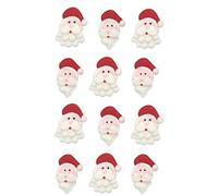 Lot de 12 décorations comestibles pour gâteaux de Noël