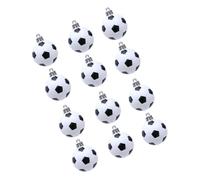 Lot de 12 décorations de Noël incassables de 4 cm - Décoration à suspendre pour arbre, couronne de cheminée, fête d'hiver, ballon de football