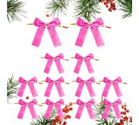 Lot de 12 décorations de sapin de Noël, à utiliser à l'intérieur ou à l'extérieur pour augmenter les guirlandes de jardins, cours, portes d'entrée, 8,9 x 8,9 cm, pour emballage cadeau, mariage