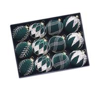 Lot de 12 décorations de sapin de Noël pour festival - Boule souple unique - Pour améliorer les vacances