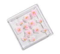 Lot de 12 décorations d'ongles élégantes et colorées en forme de rose camélia pour fêtes, mariages et usage quotidien pour les amateurs de mode