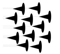 Lot de 12 décorations en papier pour Halloween - Découpes effrayantes à suspendre - Silhouette de chapeau - Ornement en papier robuste