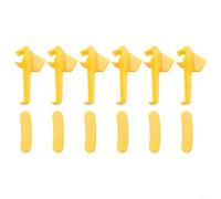Lot de 12 démonte-pneus en nylon pour tête de canard - Kit de pièces de rechange jaunes pour éviter les rayures sur les jantes en alliage lors des travaux d'entretien et de réparation dans un magasin