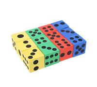 Lot de 12 dés en mousse de couleurs assorties - Ressources d'apprentissage de style traditionnel