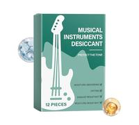 Lot de 12 déshydratants pour guitare, sac de contrôle de l'humidité, absorbeur d'humidité portable pour violon, piano, basse, ukulélé