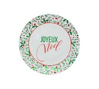 Lot De 12 Dessous D'assiette Joyeux Noël D. 33 Cm - Vert