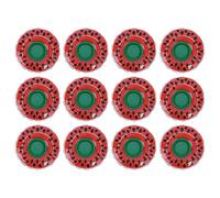 Lot de 12 Dessous de Verre gonflables en Forme de pastèque, Porte-gobelet Flottant pour fête à la Piscine, Jouets d'été pour Enfants, Plastique PVC de Haute qualité