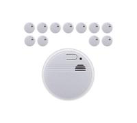 Otio - Lot de 12 détecteurs de fumée autonomie 3 ans - pile + accessoires