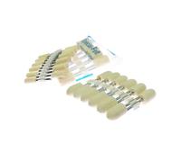 Lot de 12 disques de polissage en feutre de laine, tige de 3 mm, pointe montée for moules, polissage miroir, perceuse, outil électrique rotatif(Cylinder 3mm,2.35mm Shank)