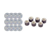 Lot de 12 Disques Dremel EZ SpeedClic à Tronçonner/Découper les Métaux 38mm & 408 Lot de 6 Bandes de Ponçage Dremel, Diamètre 13mm, Grain 60