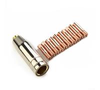 Lot de 12 douilles d'alimentation M6 de 0,9 mm pour torche de soudage MB-15AK MIG/MAG, embouts en laiton pour travail des métaux en extérieur, buse C incluse