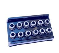 Lot De 12 Écrous D'injecteur Carburant Convient pour Bosch F00VC14012 F00RJ14016, Compatibles Avec Les Modèles 110293, 313, 333, 335, 317, 466, 718, 250, 629 Injecteur de carburant pour voiture