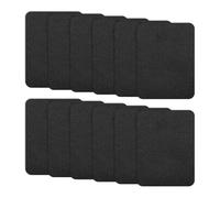 Lot de 12 écussons thermocollants pour vêtements en denim noir pour vestes