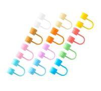 Lot de 12 Embouts de Paille en Silicone 8mm, Protège-Paille Anti-Poussière | Colorés, Flexibles et Élastiques, Installation et Retrait Faciles, pour Décoration de Paille, Camping