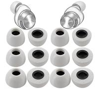 Lot de 12 embouts de rechange en mousse à mémoire de forme pour écouteurs sans fil Technics EAH-AZ100, embouts en mousse grise, 12 pièces