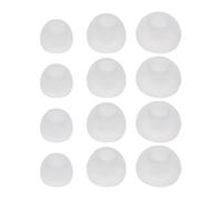 Lot de 12 embouts de rechange en silicone souple pour écouteurs intra-auriculaires (trou intérieur 4,5 mm)