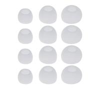 Lot de 12 embouts de rechange en silicone souple pour écouteurs intra-auriculaires (trou intérieur 4,5 mm)