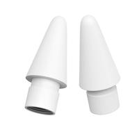Lot de 12 embouts de rechange pour Apple Pencil 1ère et 2e génération, iPad Pro Stylus, blanc, compatible avec Logitech Crayon (12)