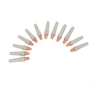 Lot de 12 embouts de soudage avec revêtement anti-adhésif 45 × 1,2 mm, accessoire de buse de torche MIG, design résistant aux scories, libération facile des scories pour des chemins de soudure propres