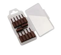 Lot de 12 embouts de tournevis Torx à cinq points, embouts étoile de 25 mm en alliage d'acier avec trou pour perceuses électriques manuelles, compatibles TS8-TS40