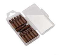 Lot de 12 embouts de tournevis Torx résistants aux violations avec trou, TS8 TS10 TS15 TS20, tige hexagonale magnétique en alliage d'acier pour perceuses électriques manuelles 25 mm (TS30)