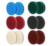 Lot de 12 embouts universels pour Bosch - Pour la maison et le jardin - Tampon en mousse en microfibre remplaçable - Tampon haute performance - Tampon de nettoyage universel pour batterie Bosch