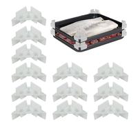 Lot de 12 empileurs de plaques de cuisson, pour tablettes de lyophilisation, support de plateau, plateaux empilables, organisateur pour sèche-linge et pour le stockage des vies lyophilisées