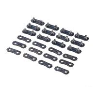 Lot de 12 ensembles de réparation de chaîne de tronçonneuse avec pas de 3/8 LP Calibre 0,050 pouces Liens métalliques et sangles de serrage pour l'entretien de chaîne de routine