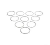 Lot de 12 entretoises de cassette de vélo de 1,8 mm pour 8 à 11 vitesses, joints de moyeu en acier avec 3 rainures, rondelles argentées pour installation de verrouillage de roue libre de vélo de
