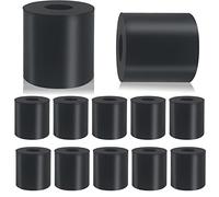 Lot de 12 entretoises en caoutchouc multi-usages de 2,5 cm de diamètre extérieur x 1,9 cm de diamètre intérieur x 2,5 cm d'épaisseur, bagues en caoutchouc épais anti-vibrations pour la maison et la