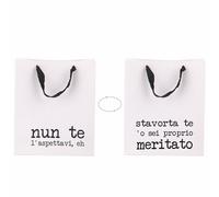 Lot de 12 enveloppes cadeau en papier double face poignées en tissu 22 x 10 x 26 cm, S.P.Q.eRe