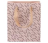 Lot de 12 enveloppes cadeau en papier poignées en tissu 16 x 8 x 19 cm, Monogram