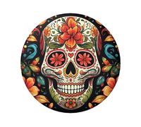 Lot de 12 épingles à boutons en forme de tête de mort colorées de 6,1 cm en métal pour photos, loisirs créatifs, Noël, projets de fête