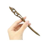 Lot de 12 épingles à cheveux chinoises vintage en bois de santal vert ethnique pour femmes et filles (style 12)