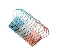Lot de 12 épingles à linge avec corde pour séchoir à linge