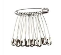 Lot de 12 Épingles À Nourrice Classiques Métal 55 Mm Argenté Bricolage Couture Maison Travaux Artisanal (12 x 55 mm argenté)